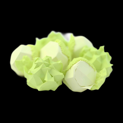 Chou-fleur 3D Low Poly