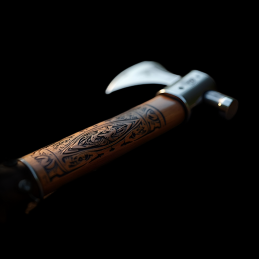 Hache d'arme ornée, 3D asset