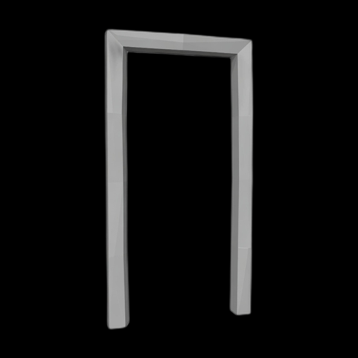 Cadre de porte 3D gratuit minimaliste gris
