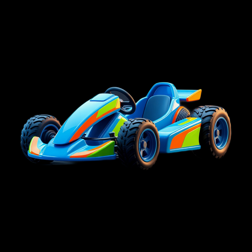 Kart de course 3D gratuit colore