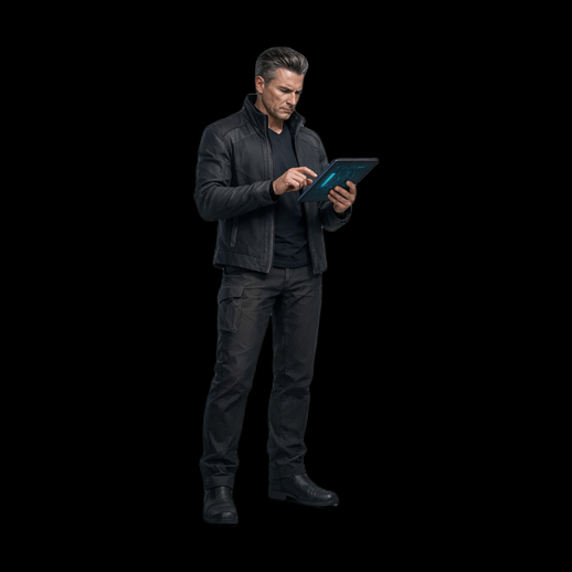 Personnage homme tablette 3D gratuit realiste