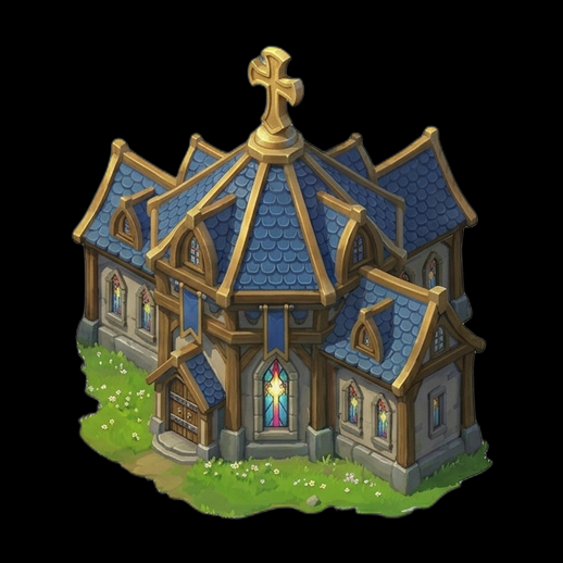 Asset 3D : Église stylisée