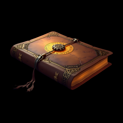 Ancien livre scellé avec cadenas