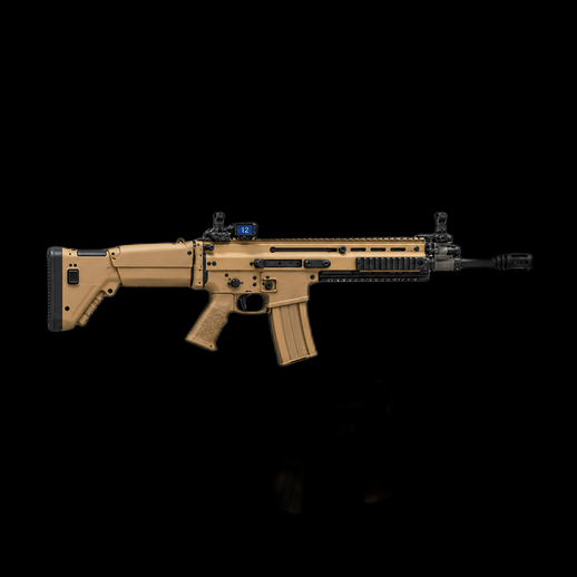 Fusil d'assaut SCAR 3D gratuit style militaire - modele 3D gratuit