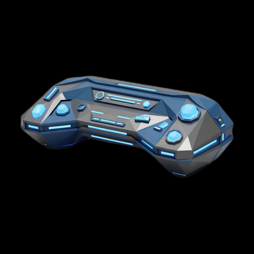 Manette futuriste 3D gratuit style gaming