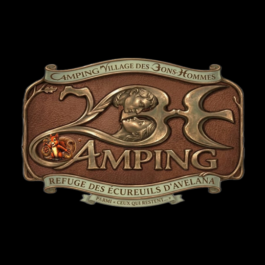 Panneau camping 3D gratuit decoratif vintage
