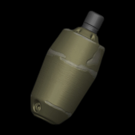 Grenade à fragmentation 3D détaillée