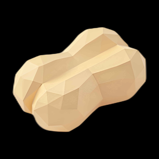 Os de chien low poly 3D