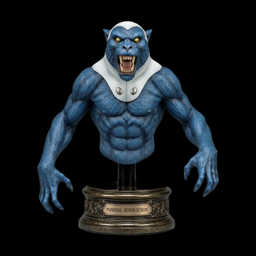 Buste loup-garou 3D gratuit creature fantastique - modele 3D gratuit