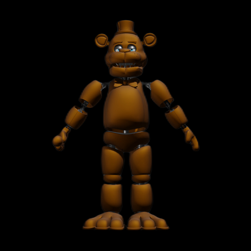 Ours animatronique 3D gratuit style cartoon articulé