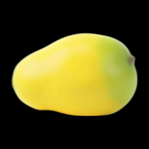 Mangue jaune vive en 3D