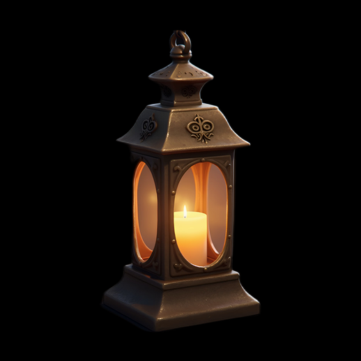 Lanterne antique avec bougie