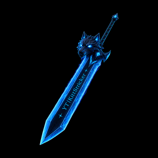 Epee fantasy 3D gratuit lame bleue magique