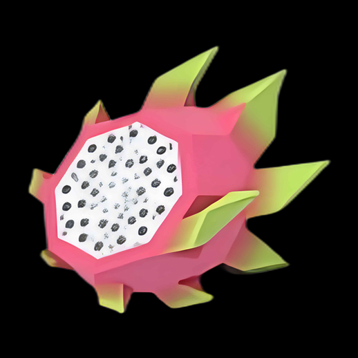 Asset 3D : Pitaya stylisée