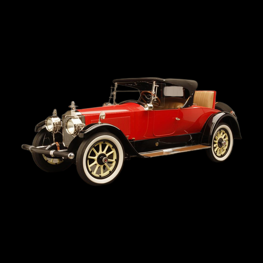 Voiture vintage decapotable 3D gratuit rouge classique