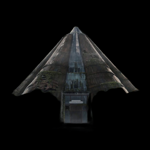 Batiment futuriste pyramidal 3D gratuit bunker sci-fi