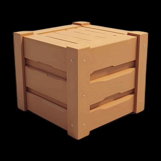 Composteur en bois 3D