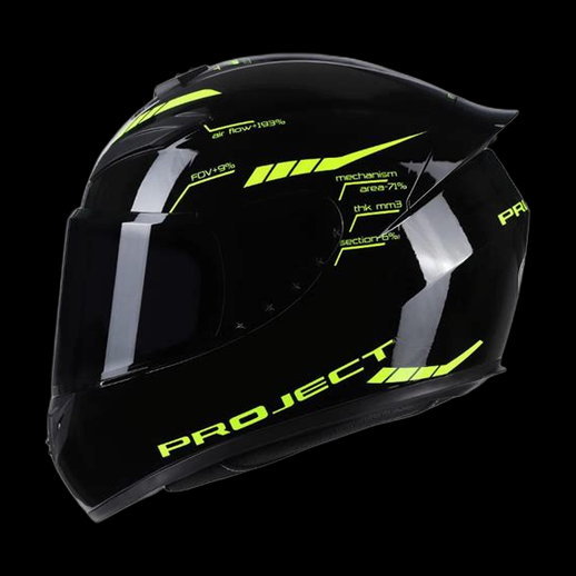 Casque moto futuriste 3D gratuit noir neon