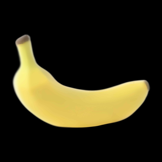 Banana 3D asset detailled