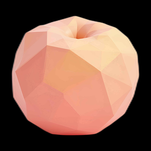 Pêche 3D polygonale stylisée