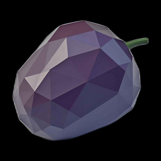 Prune 3D Low Poly
