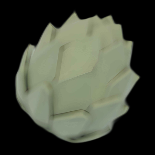 Artichaut 3D à faible polygone