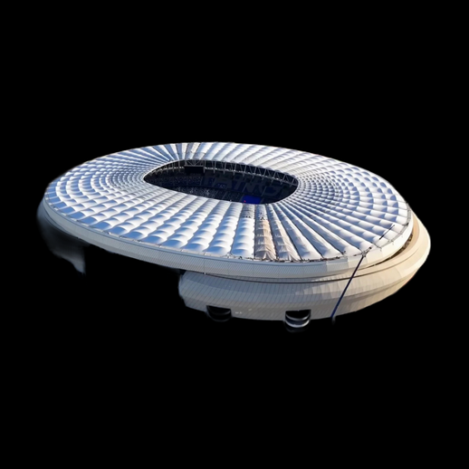 Stade moderne 3D gratuit architecture sportive