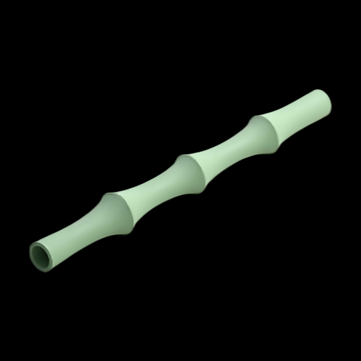 Bambou stylisé vert clair 3D