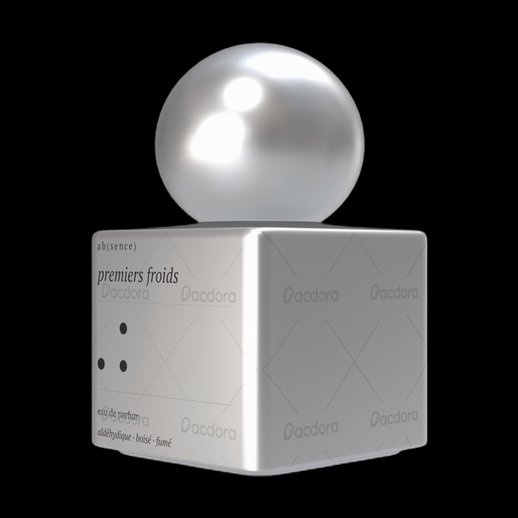 Flacon parfum minimaliste 3D gratuit design blanc - modele 3D gratuit