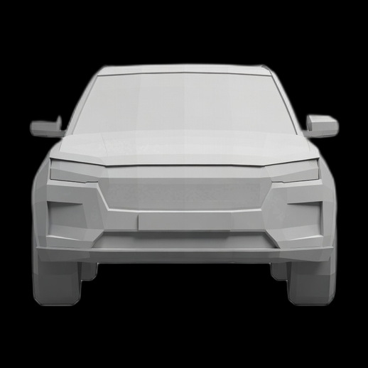 Modele 3D gratuit SUV low poly moderne