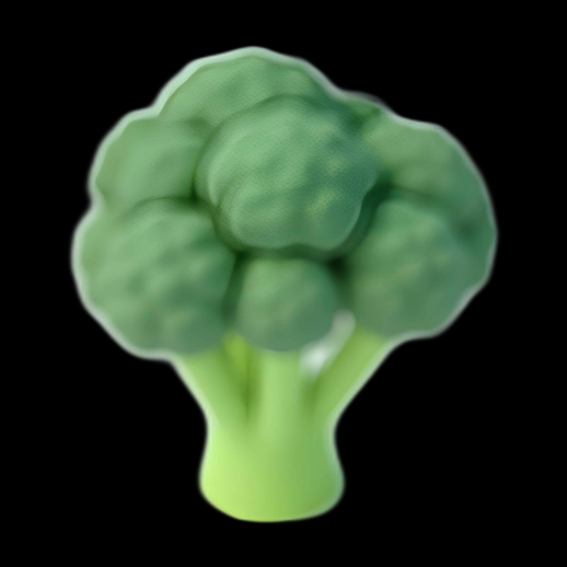 Brocoli 3D stylisé
