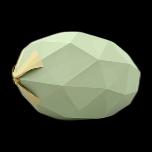 Low-Poly Lime 3D Asset