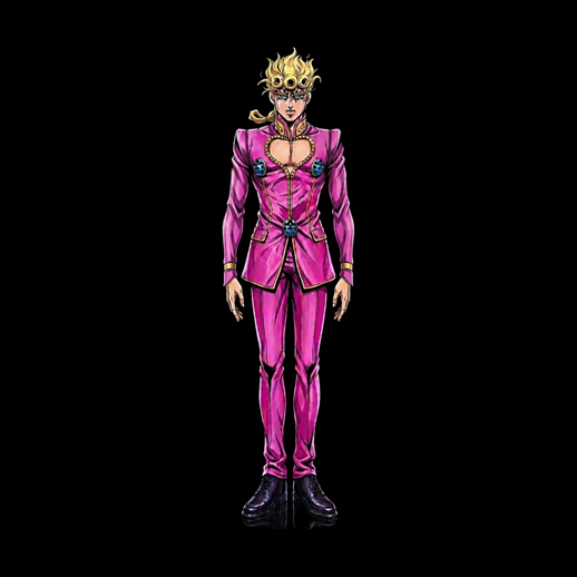 Personnage anime costume rose 3D gratuit stylise