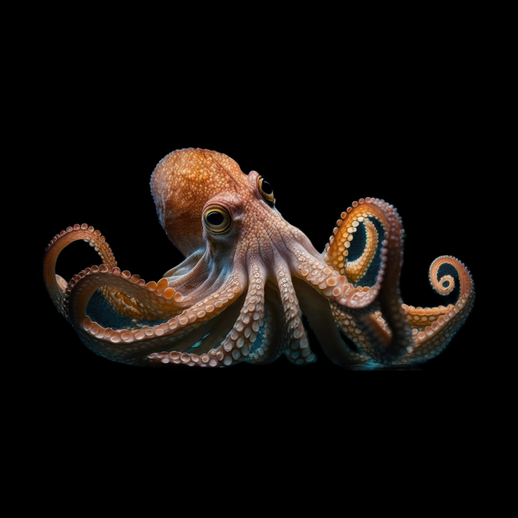 Pieuvre realiste 3D gratuit avec tentacules details - modele 3D gratuit