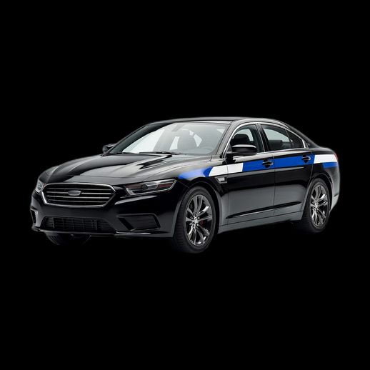 Voiture de police 3D gratuit berline noire