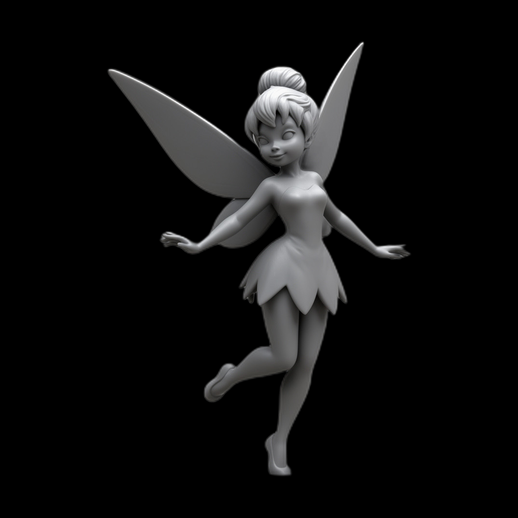 Fée clochette 3D gratuit modèle de fée - modele 3D gratuit