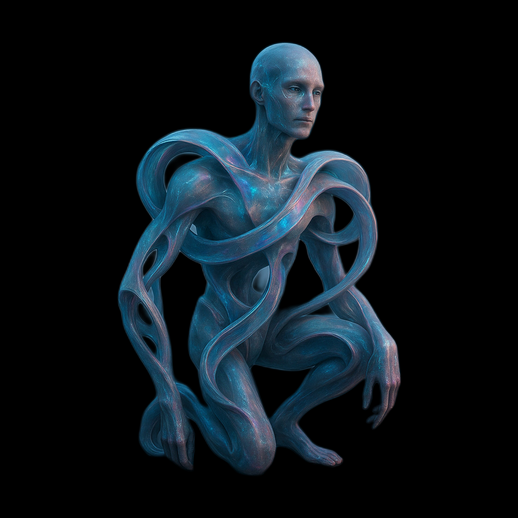 Modele 3D gratuit humanoide alien organique futuriste