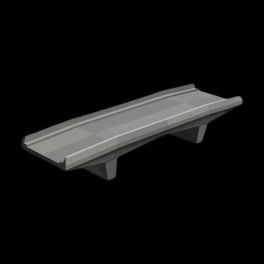 Rampe urbaine 3D gratuit style low poly