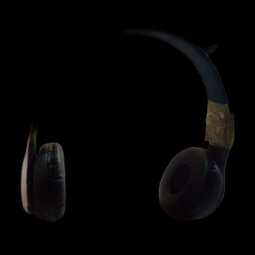 Casque audio 3D gratuit noir realiste