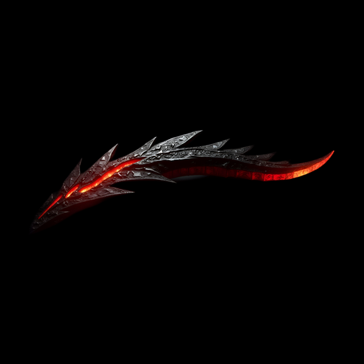Dague dragon rougeoyante