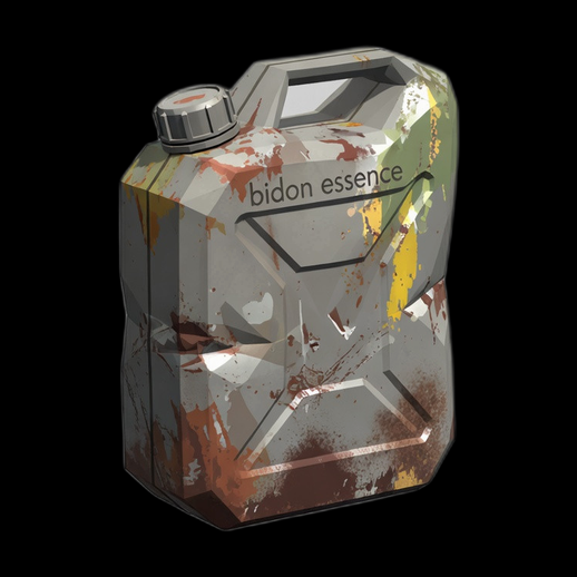 Bidon essence rouille 3D gratuit realiste