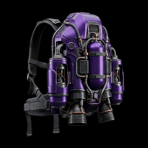 Jetpack futuriste 3D gratuit violet high-tech