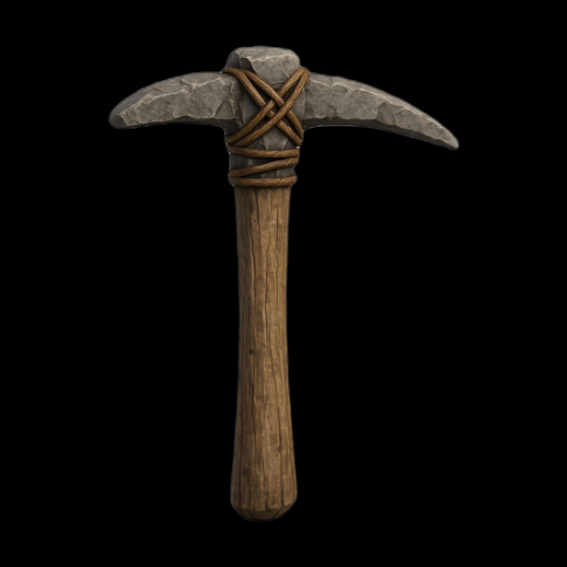Pioche artisanale 3D