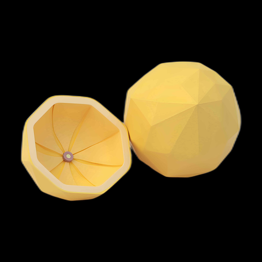 Citron 3D style low-poly