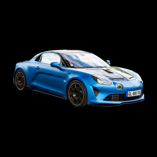 Alpine A110 bleue - modele 3D gratuit