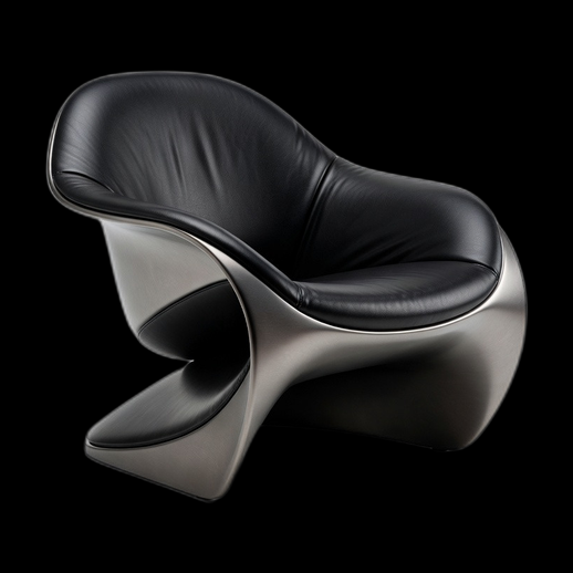 Fauteuil design moderne 3D gratuit en cuir