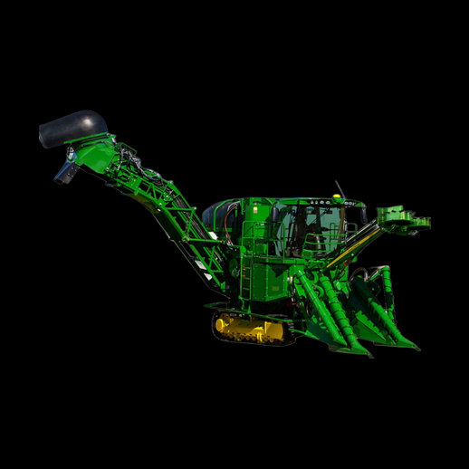 Machine agricole 3D gratuit recolteuse verte detaillee