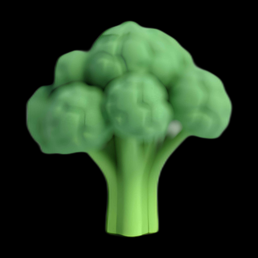 Brocoli 3D vert réaliste