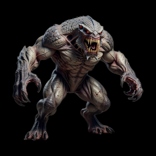 Monstre reptilien 3D gratuit creature terrifiante detaillee