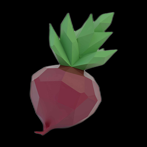 Betterave Low-Poly 3D - modele 3D gratuit